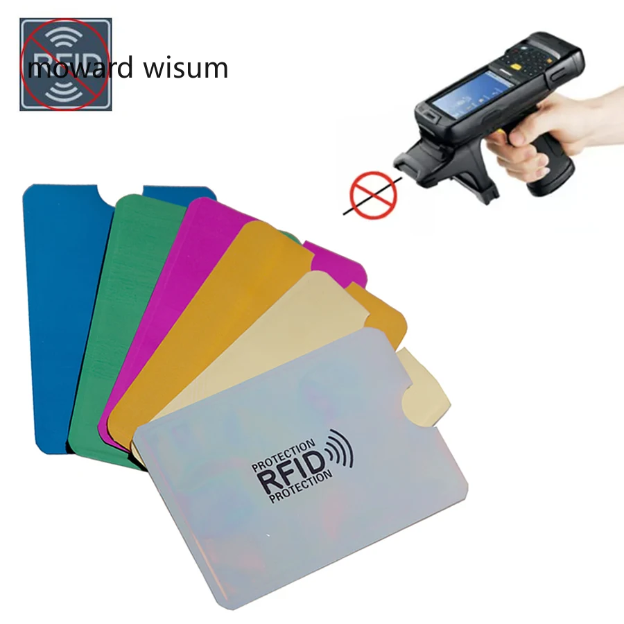ID чехол банковской карты rfid карт кошелек кредитных для банковских Мини антиrfid NFC
