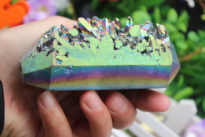 306 г натурального кристалла кварца металлическая труба точка накопления ангела