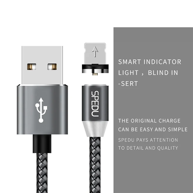Быстрая зарядка,SPEDU 3in1 магнитная зарядка магнитный кабель USB для IPhone X 7 8 плюс Samsung Galaxy S8 oneplus 5 5t xiaomi huawei p20,беспроводное зарядное устройство беспроводная зарядка
