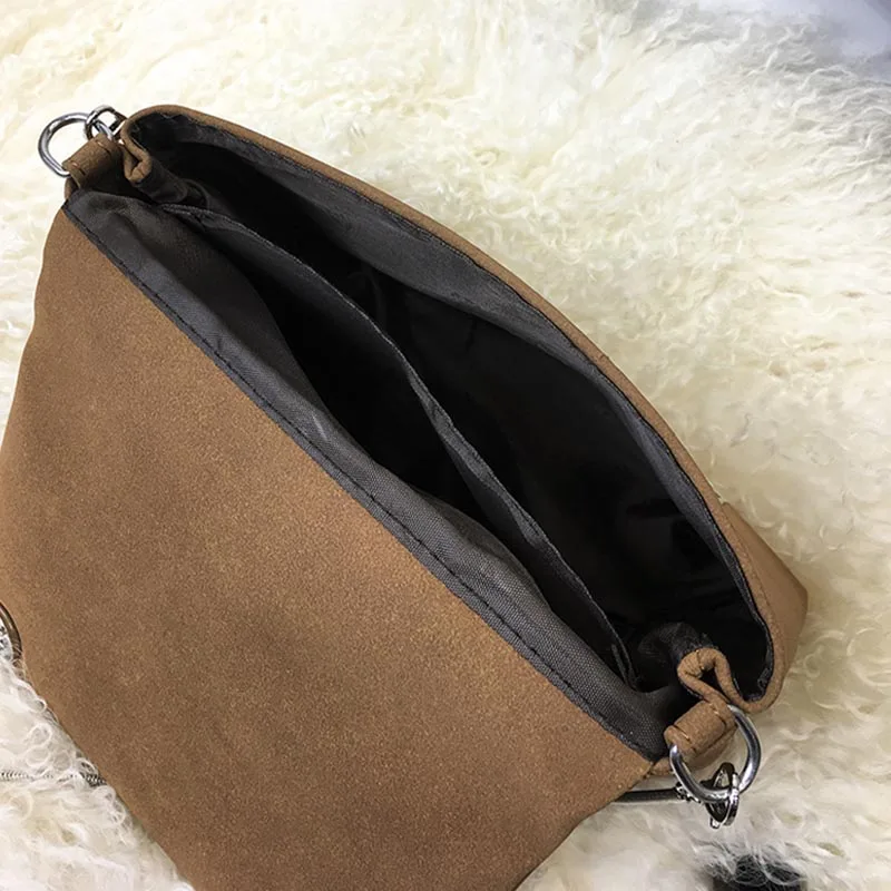 Новая модная женская однотонная сумка через плечо с откидной крышкой из