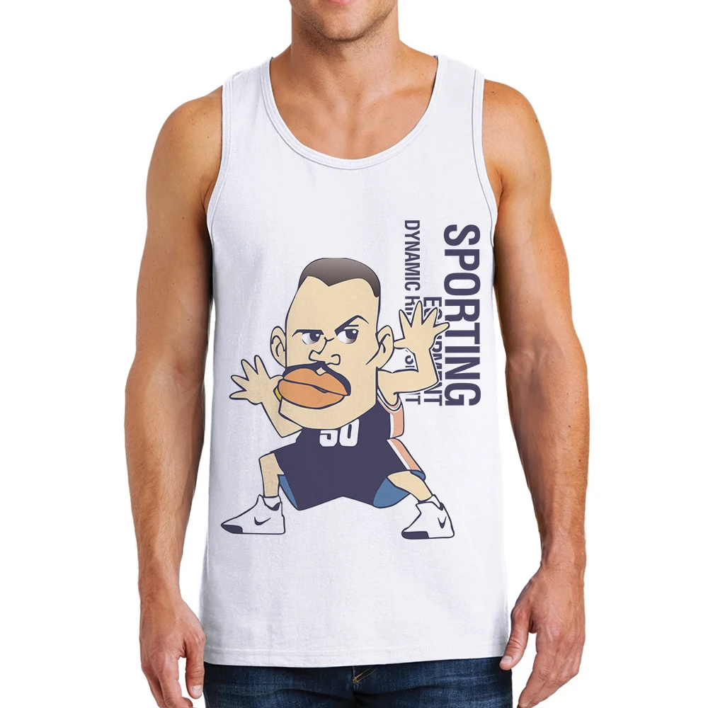 Male Singlets Tanks Gyms Clothing Brand Man Clothes Cotton Mens Tank Top Basketball Defensive Posture Men Muscle Sleeveless Vest | Мужская