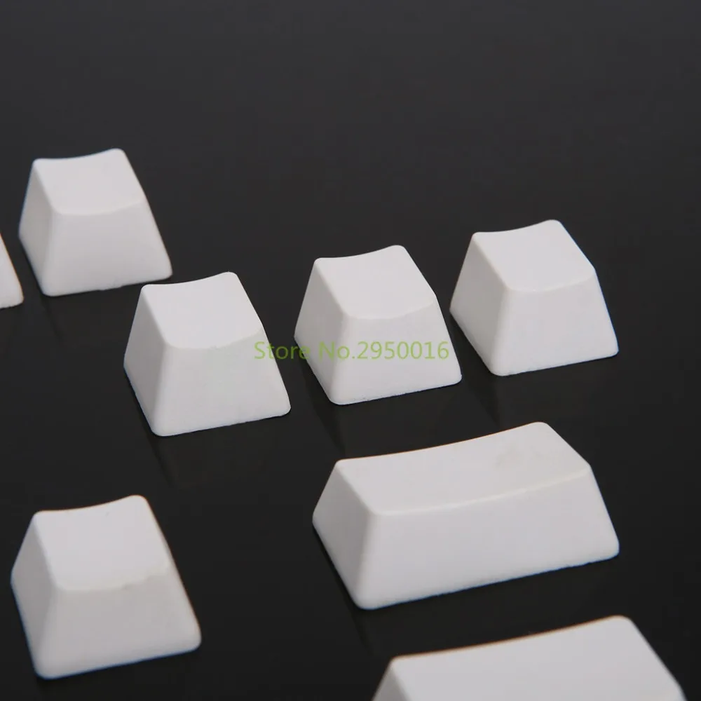 Белый 87Key Keycap Универсальный PBT Keycaps набор пустых без печати DIY для Cherry MX Switch Keyboard Key