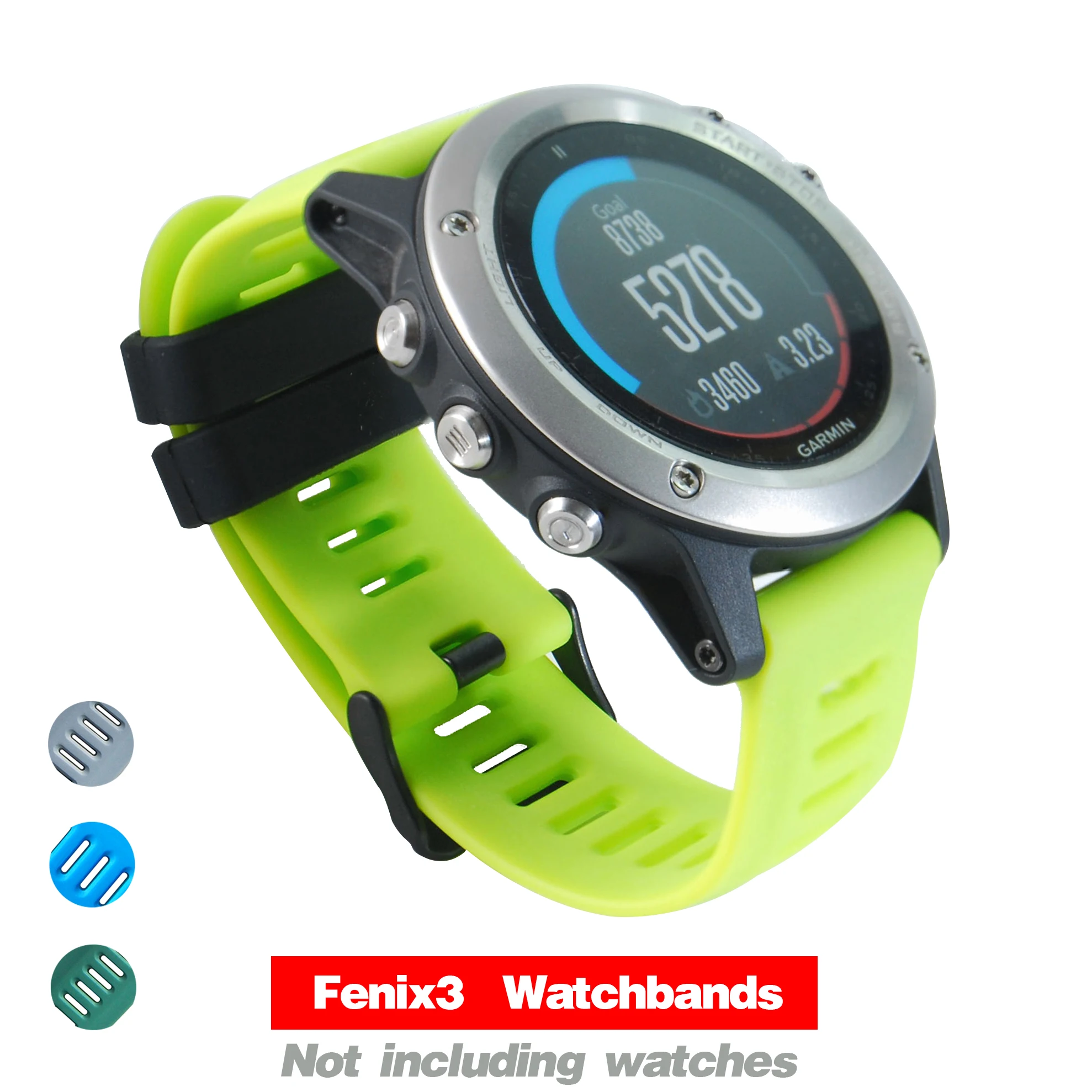 Ремешок резиновый для наручных часов Garmin Fenix 3 Fenix3 HR умный аксессуар с