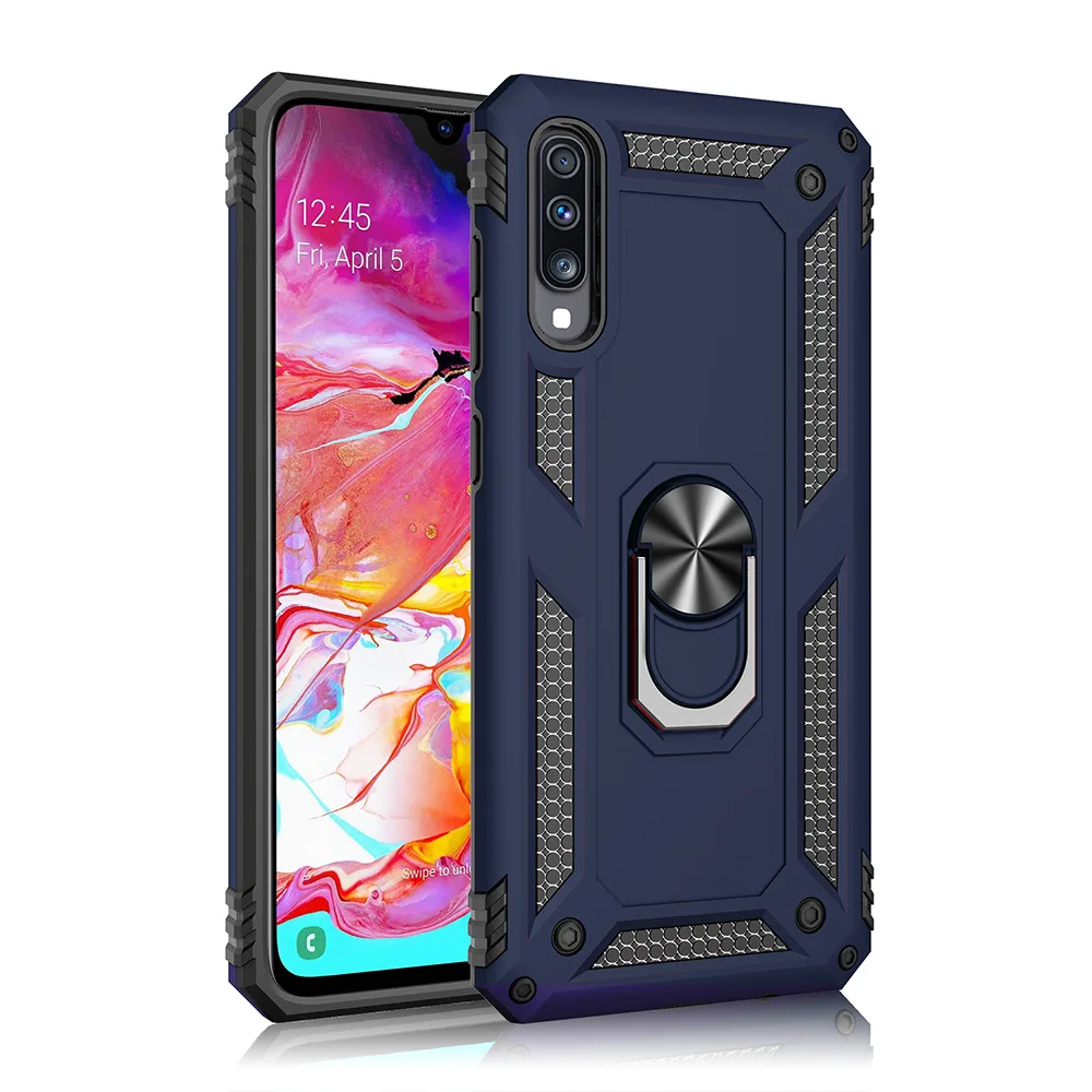 Роскошный ударопрочный защитный чехол для телефона Samsung Galaxy A70 A50 A30 автомобильный