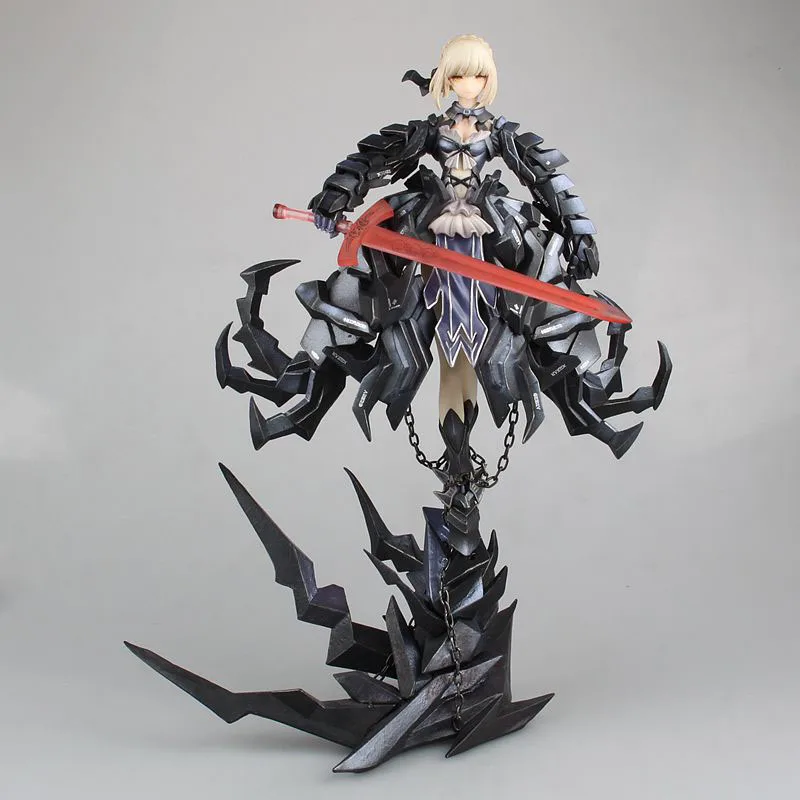 Аниме Судьба Ночь GSC судьба фигурка Huke металла шестерни Illustrator ver. Черный Боевой 1/7