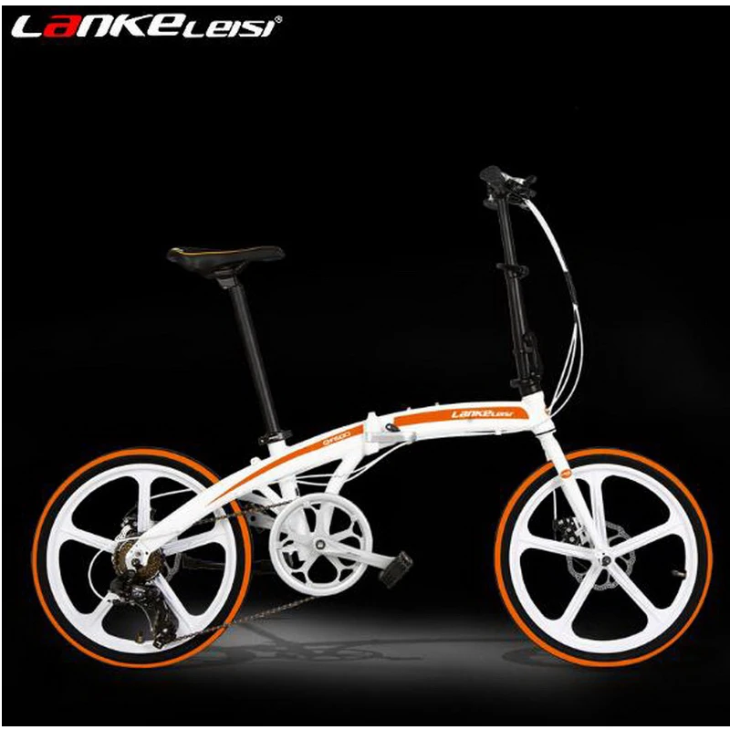 tb250908/20-inch folding car / 7-speed ultra-light aluminum alloy two-disc brakes men and women bike/Electrostatic paint | Спорт и