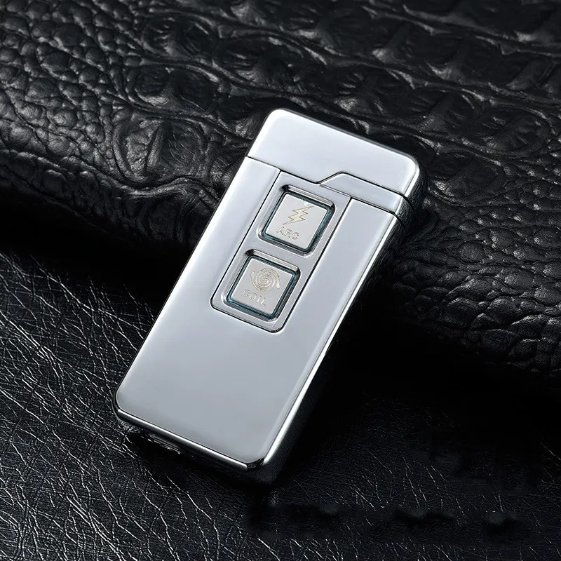 Usb зарядка Тесла катушка и дуговая Зажигалка USB ветрозащитная индивидуальная