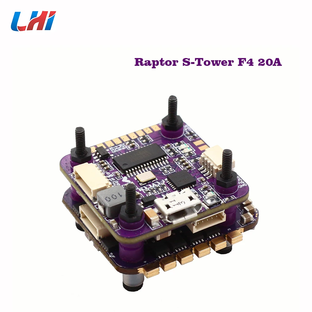 FLYCOLOR Raptor S Tower F4 20A Полетный контроллер FPV гоночный Дрон Dshot600 ESC для RC Racer 120 180 мм