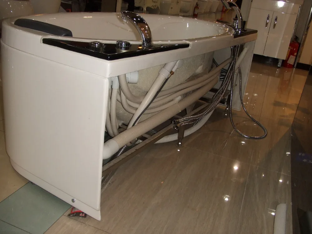 Акриловая гидромассажная Ванна с изогнутым дизайном овальная сопла для ванны