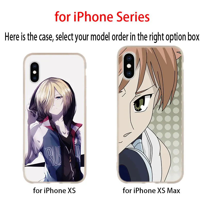 Чехол yuri on ice and victor skate для iPhone 12 11 Pro X XS Max XR 8 7 6 Plus 5s SE 2020 S 1 Mini | Мобильные телефоны и