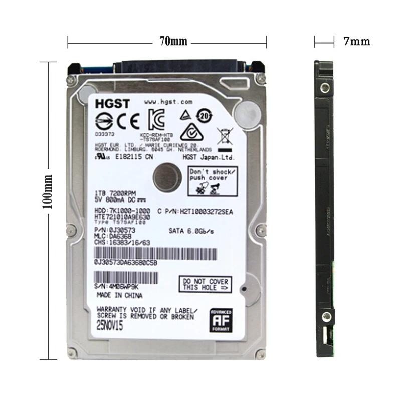 Ноутбук HGST 2 5 дюйма 320 ГБ 3 новый жесткий диск для ноутбука Мб/16 Мб 5400 об/мин 7200