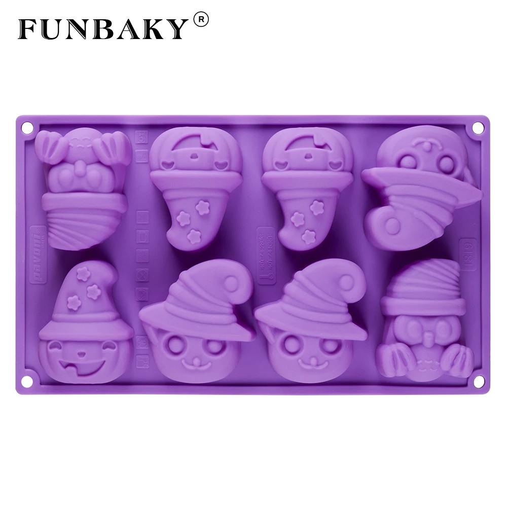 FUNBAKY 3D Хэллоуин мусс силиконовая форма для торта декоративная посуда выпечки