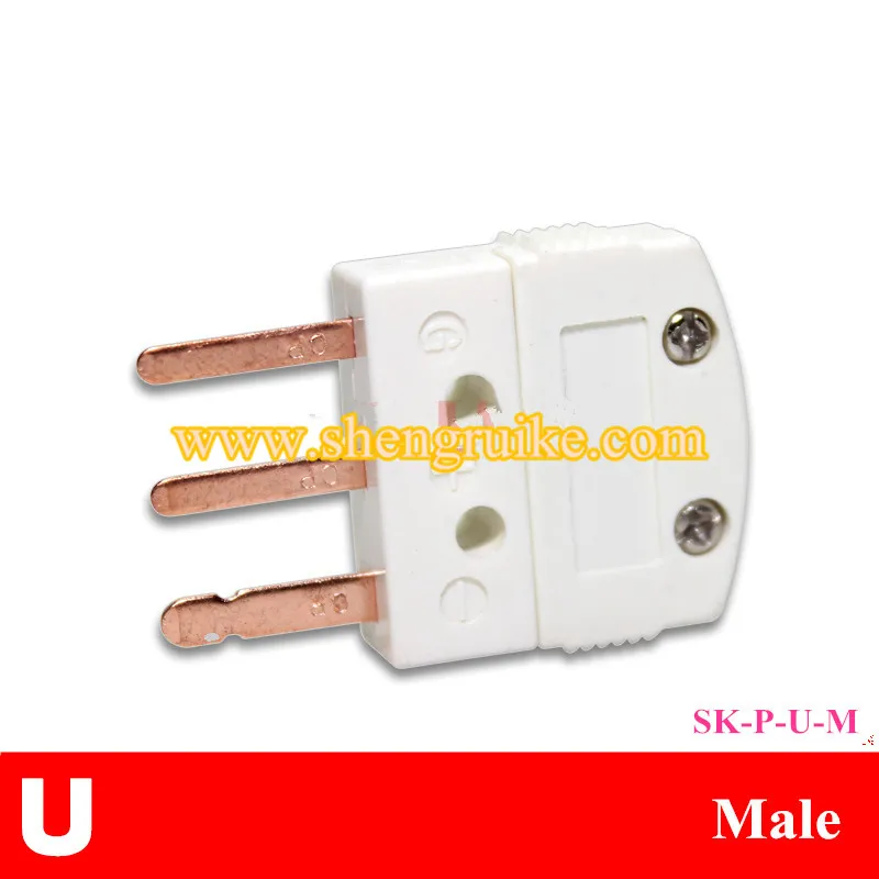 male Three-legged RTD connector plug socket pt100 male and female connector - Цвет: male