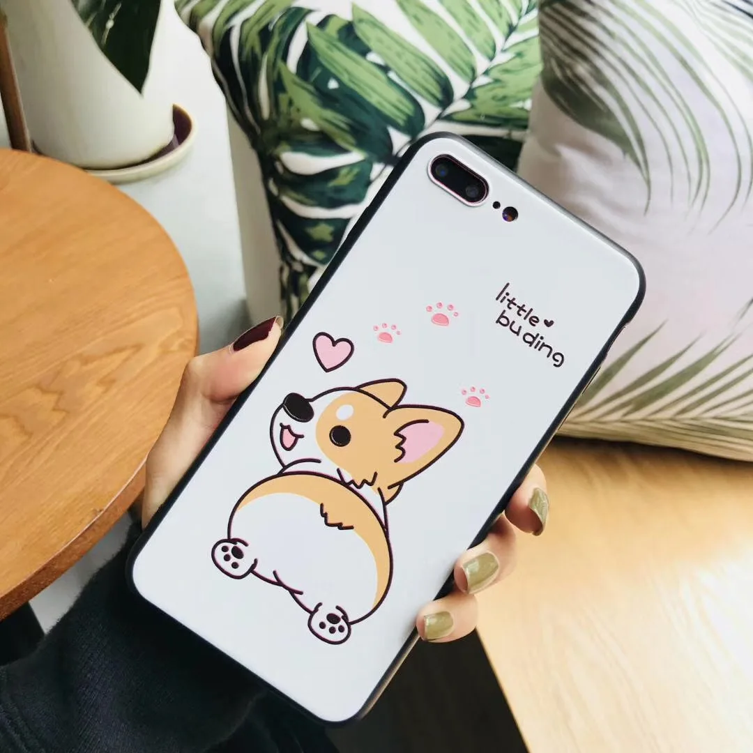 Милые корги Пёс из мультфильма узор мягкий чехол для Oppo R9 R9s R11 R11s F1 F3 плюс A59 F1s A57 A39