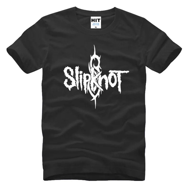 same as picture Модная крутая новая футболка с принтом Slipknot, Мужская футболка в стиле панк-рок, новая хлопковая футболка с коротким рукавом, мужские топы, футболки, sbz5094 - Цвет: same as picture