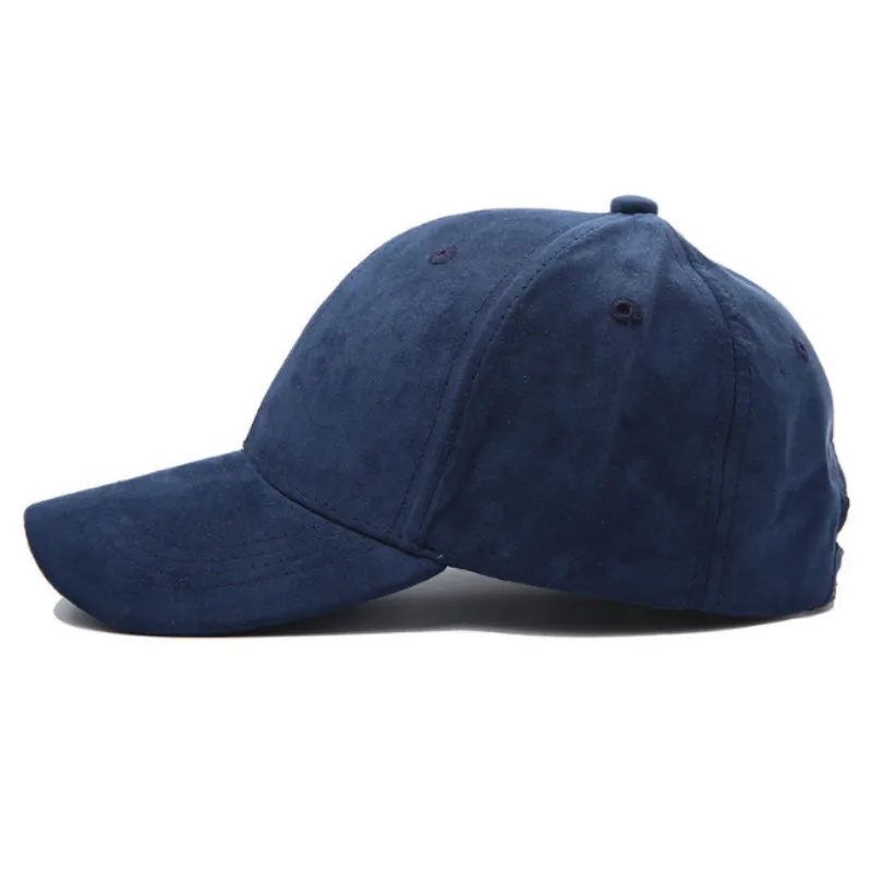 Женская бейсбольная Кепка из замши регулируемая однотонная Snapback женская кепка