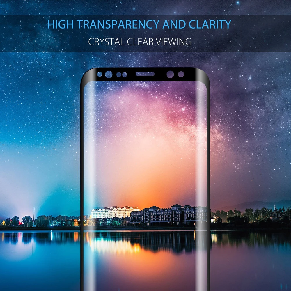 Tempered Glass Screen Protector For Samsung Galaxy s9 Plus 3D Curved Full Cover Protective Film | Мобильные телефоны и