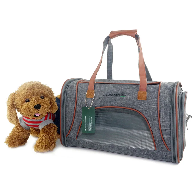 DannyKarl рюкзак для домашних животных переноска собак однотонная ткань Оксфорд