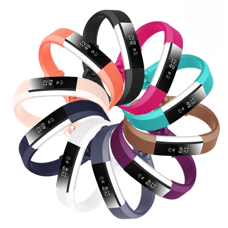 Odog браслет силиконовые браслеты Для Fitbit Alta HR/Alta Замена Регулировка Smartwatch ремешок