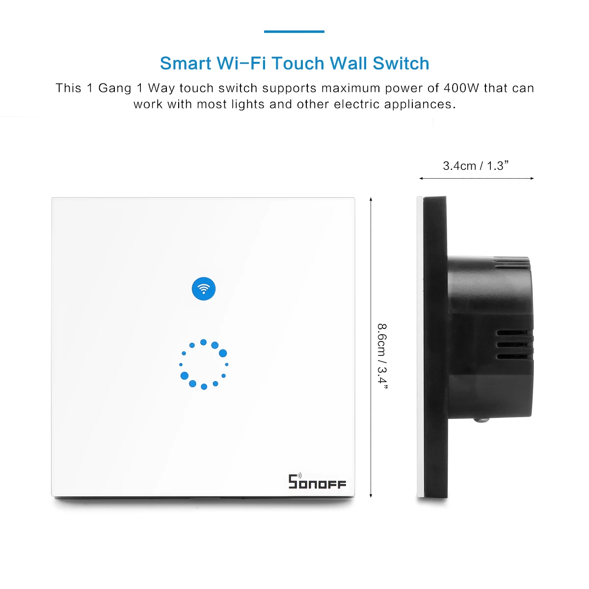 Sonoff сенсорный переключатель Wi Fi Беспроводные интеллектуальные Настенные
