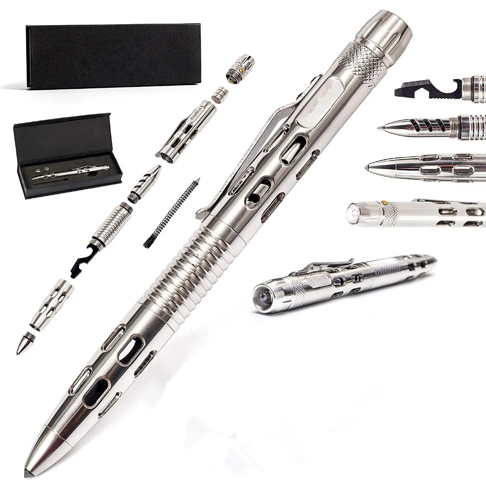 Tactical Pen for Personal Protection and Self Defense EDC with Built-in Glass Breaker Outdoors Survival Gear Concealed | Спорт и