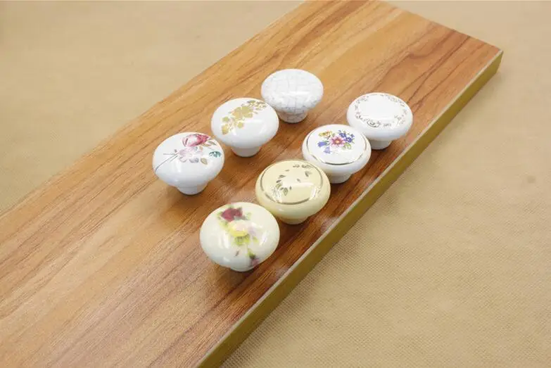 100 шт. 7 стиль цветок Керамика Мебель ручки Китай ящик ручки|furniture sofa|furniture babiesfurniture