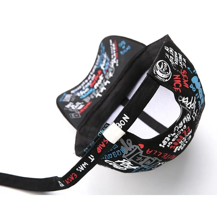 Новый мужской каракули граффити Бейсбол Кепки шляпа хип-хоп Kpop Snapback Регулируемая