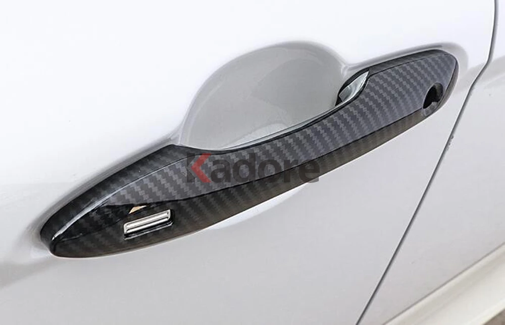 Для Toyota Camry XV70 ABS хром углеродное волокно внешняя дверная ручка Накладка аксессуары для стайлинга автомобилей