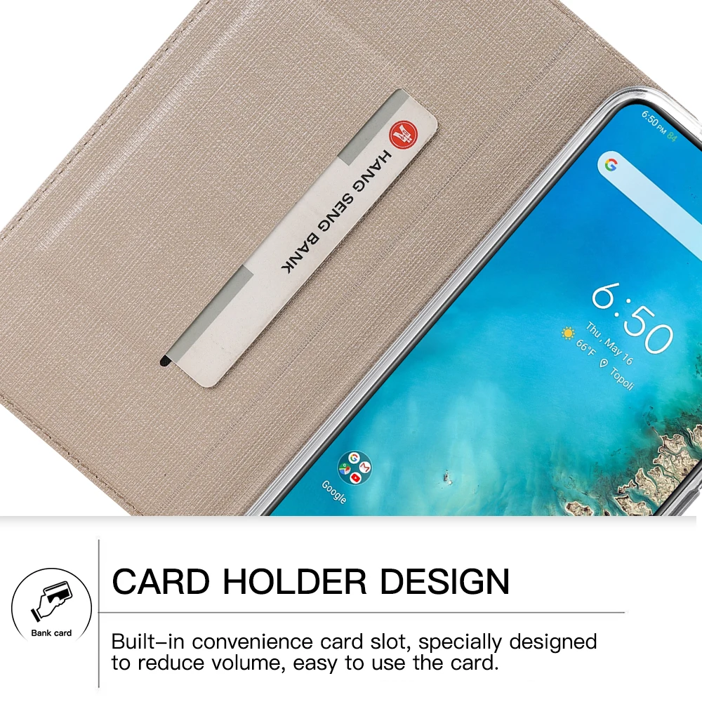 Защитный чехол для телефона для Asus Zenfone 6 ZS630KL, мягкий флип-чехол для телефона, элегантный кожаный многофункциональный чехол с подставкой