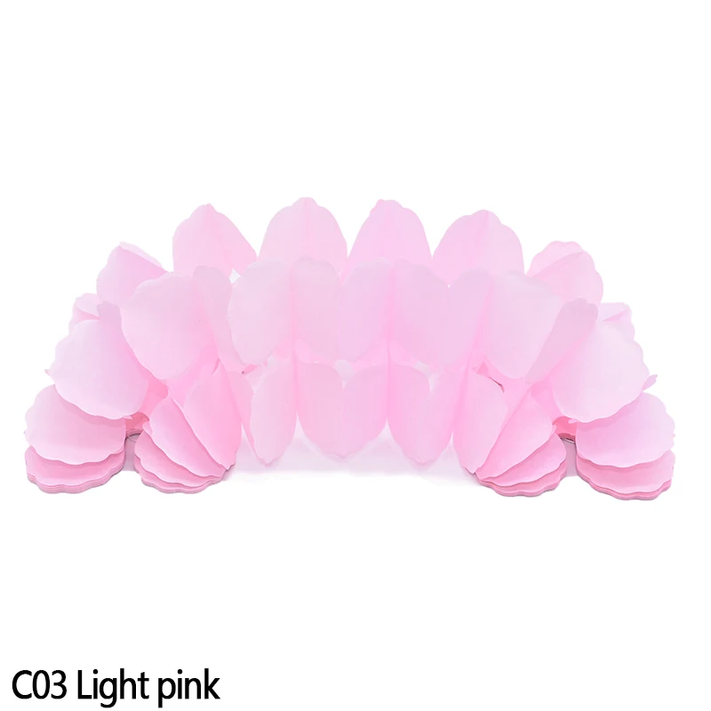 C03 Light pink 3,6 м многоцветная четырехлистная бумага в виде клевера баннер для DIY Свадебные праздничные вечерние гирлянды товары для дома подвесные флаги украшения 7z - Цвет: C03 Light pink