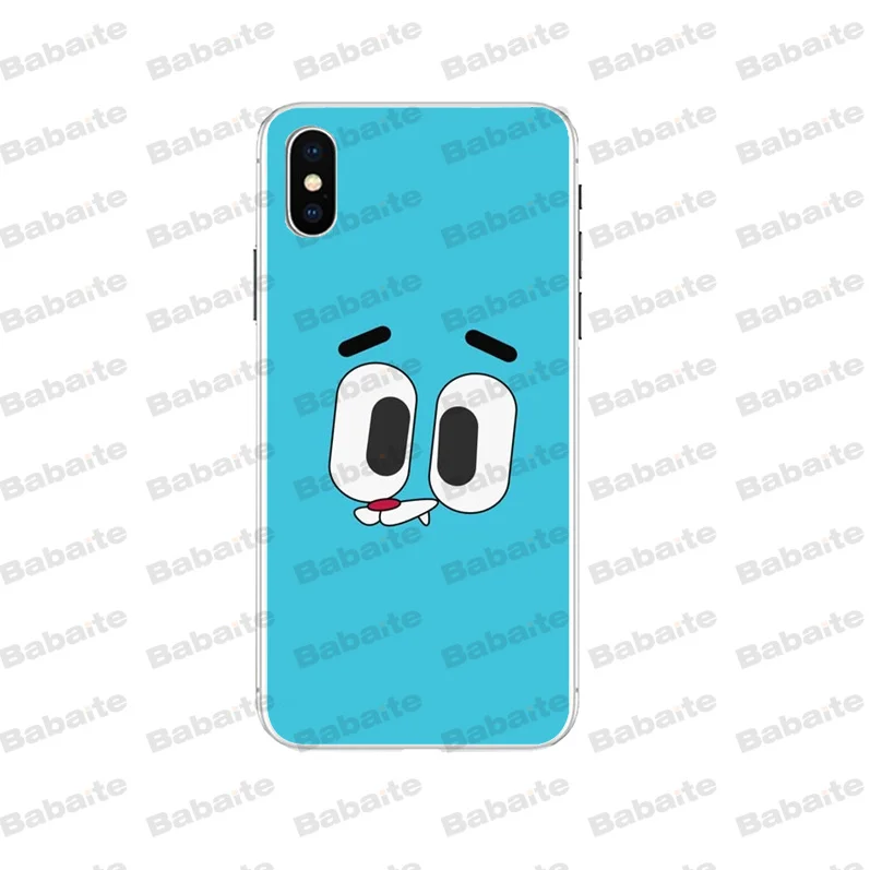 Babaite удивительный мир Gumball персонализированный Чехол для телефона с принтом для iPhone 5 5S 6S 6plus 7 7plus 8 8Plus X Xs MAX XR