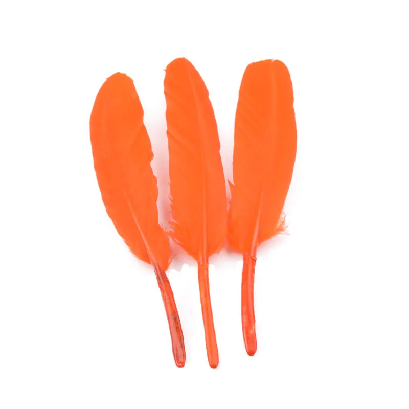 Разноцветные качественные натуральные утиные перья длиной около 15 см 100 шт. в