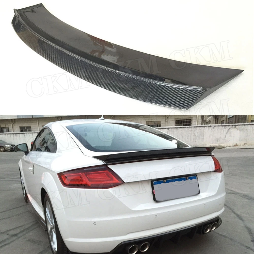 Задний спойлер из углеродного волокна в стиле BT для Audi TT TTS TTRS 2014 2015 2016 2017 FRP крылья