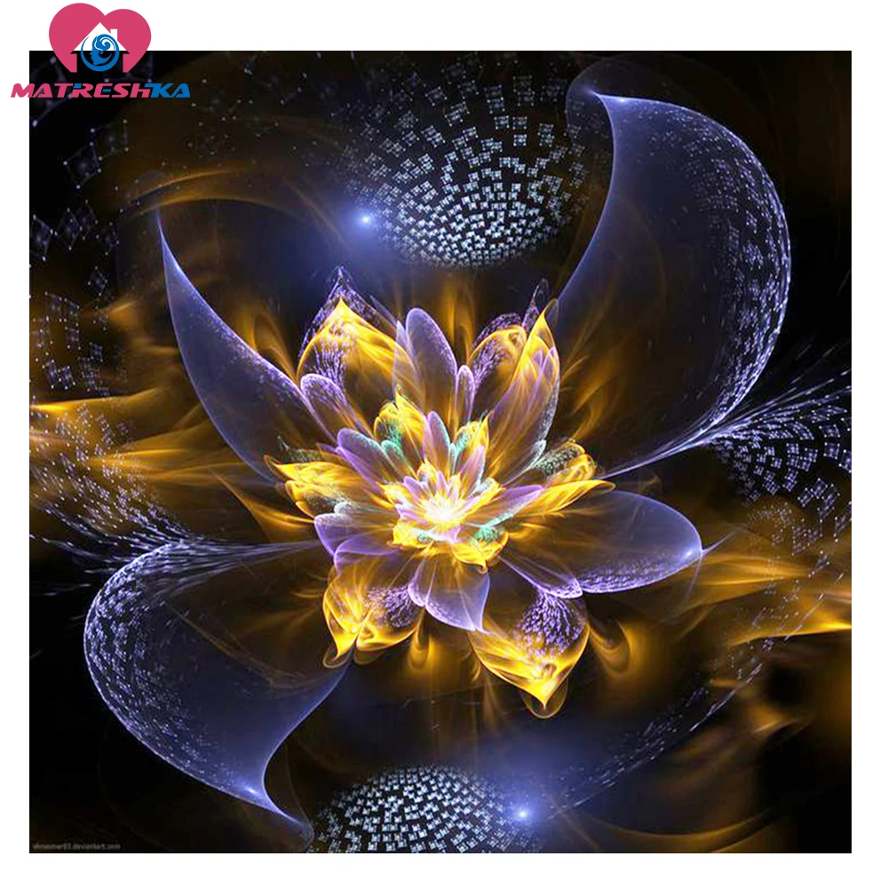 DIY Алмазная картина полная квадратная Картинка из страз Цветы рукоделие алмазные