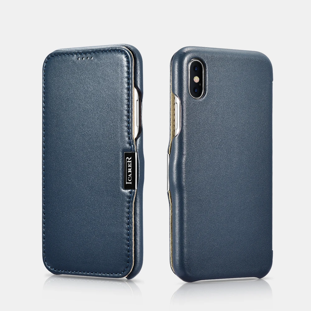 Бренд Icarer для iPhone XS MAX Роскошный чехол из натуральной кожи чехлы телефонов с