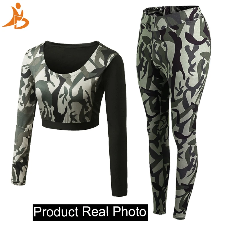 2021 комплект из двух предметов спортивный костюм с камуфляжным принтом