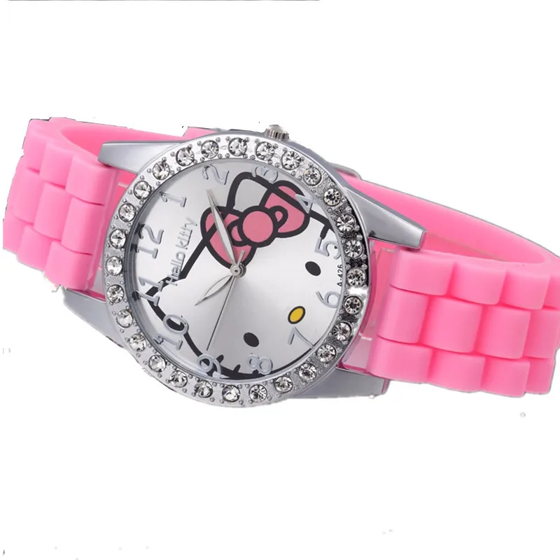 Часы для девочек милые розовые нарядные часы учеников 2018 новые модные кварцевые