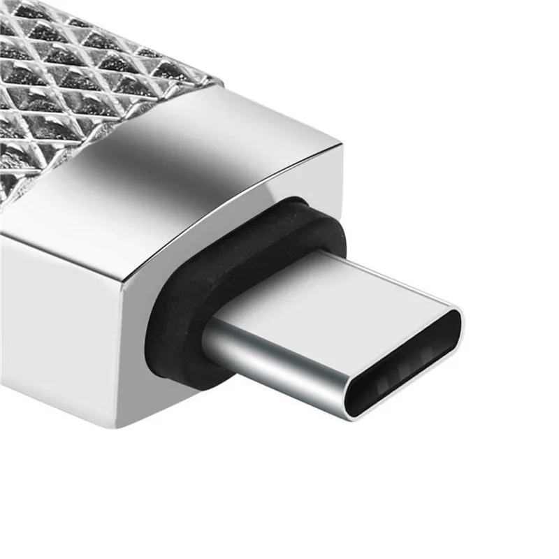Robotsky Тип C OTG адаптер Micro USB Женский тип-c Мужской конвертер кабель с цепью для samsung Galaxy S8 S9 huawei P20