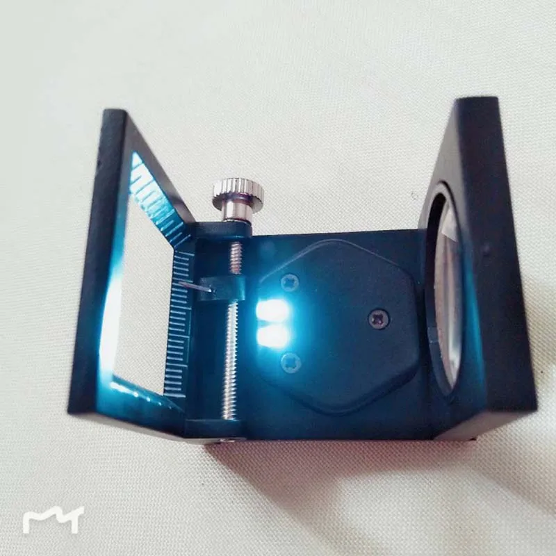Wholesale 10X Magnifier Desktop Optical Len Magnifying Glass with Fabrics Measure Scale Sewing Thread Counter and 2 LED Light |