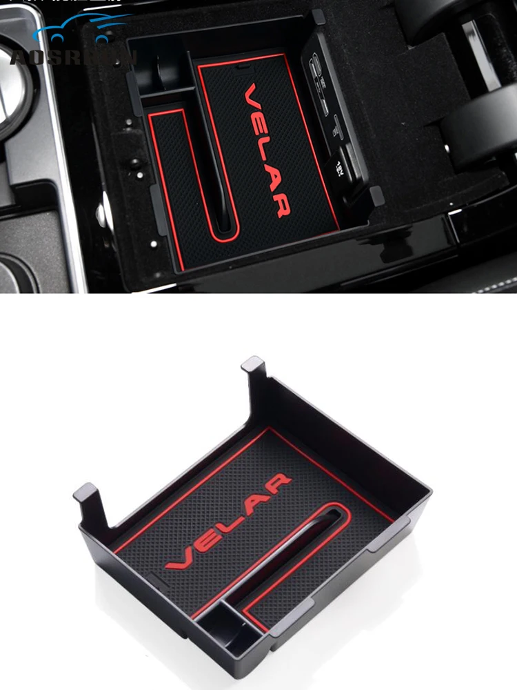 Для Range Rover Velar 2017 2018 2019 Автомобильный Центральный ящик для хранения поручней