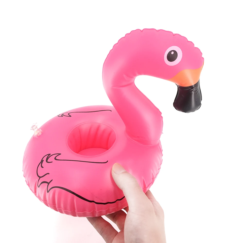 flamingo Мини-плавающий держатель для чашки, надувные игрушки для бассейна, вечерние детские игрушки для воды, украшение, надувной бассейн, поплавок, держатель для напитков - Цвет: flamingo