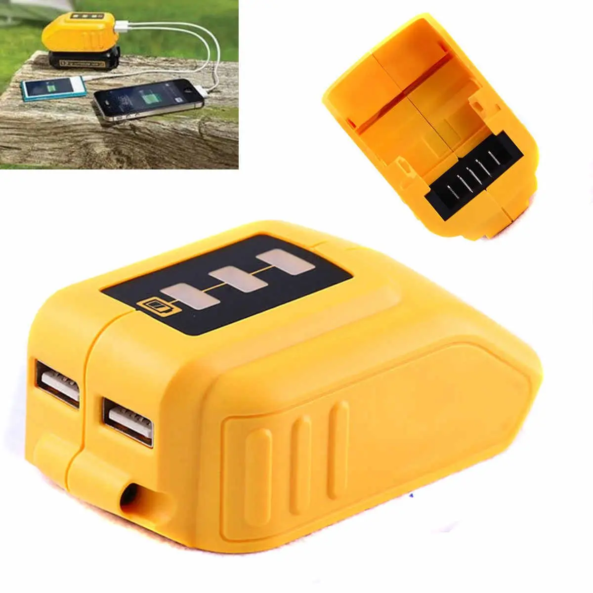 Горячая 1 шт USB Мобильный Перезаряжаемые Батарея Зарядное устройство адаптер для