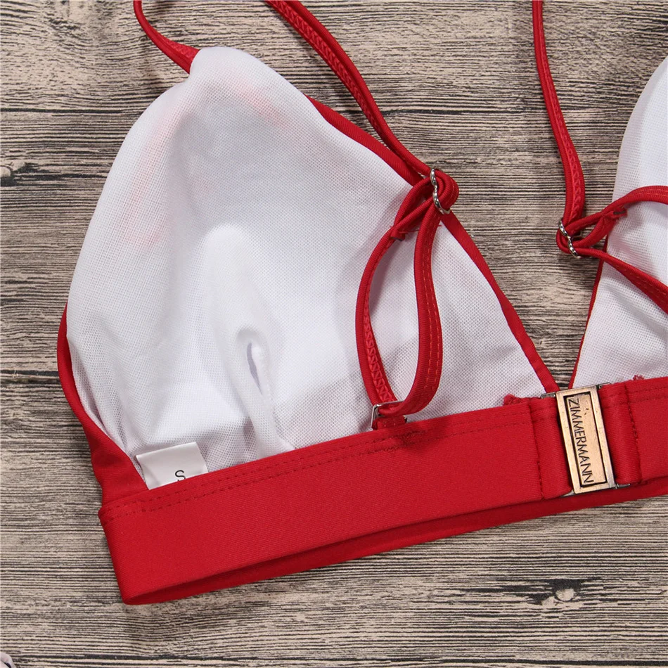 2018 Sexy Bikini Swimwear Women Swimsuit Bandage Bathing Suit Brazilian Set Striped Bottom Solid Female Beachwear Biquini |