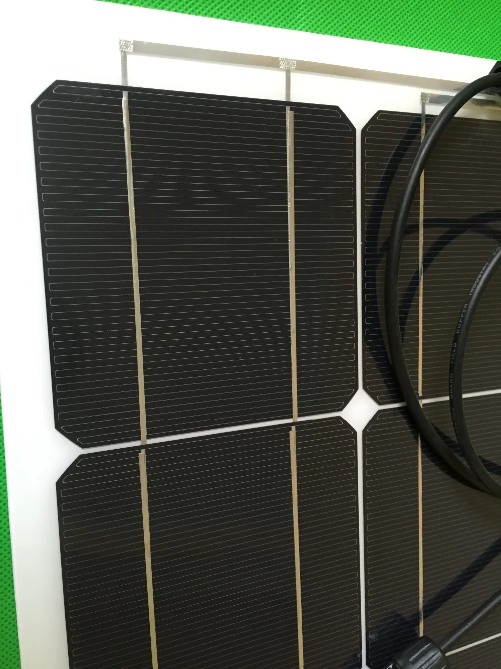 Полугибкая солнечная панель 100 Вт 12 В С кабелем солнечной батареи на задней или