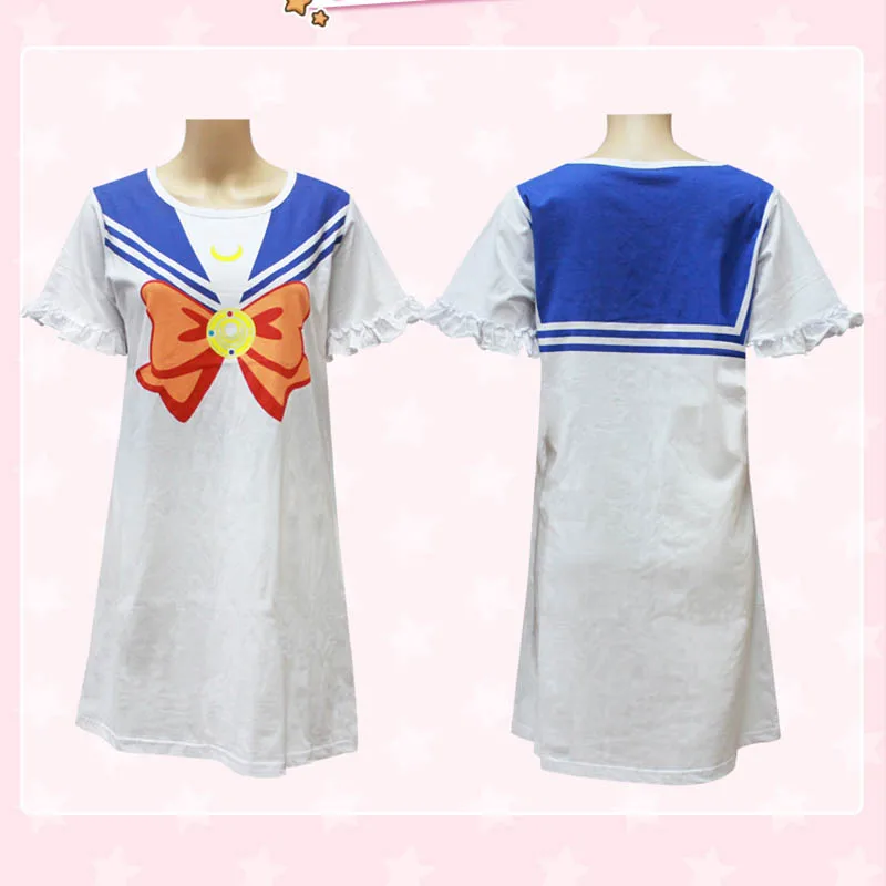 Аниме Сейлор Мун Tsukino Usagi платье Костюм Ночная юбка халат пижама|night skirt|night dress |