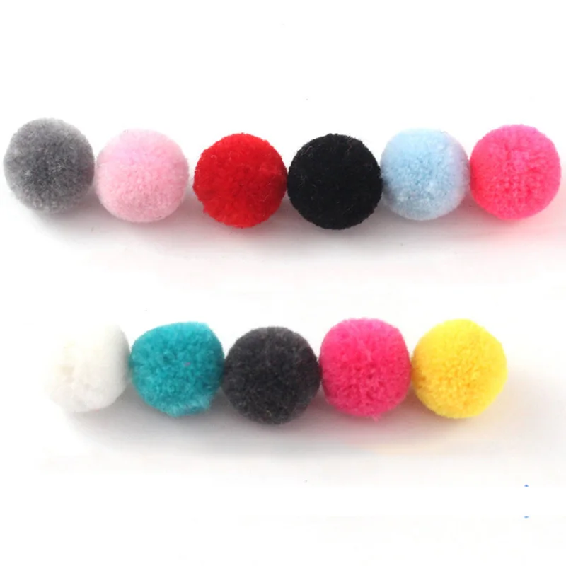 100 шт./лот цветные шарики с помпоном домашние декоративные цветочные поделки