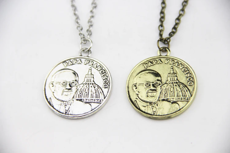 ZRM модное ювелирное изделие винтажное ожерелье с подвеской в виде папы Франсиска