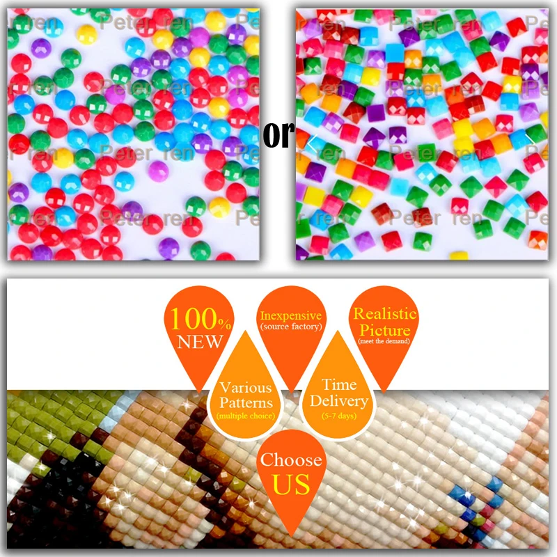 Питер Рен сделай сам алмазная картина вышивка крестом круглая/квадратная