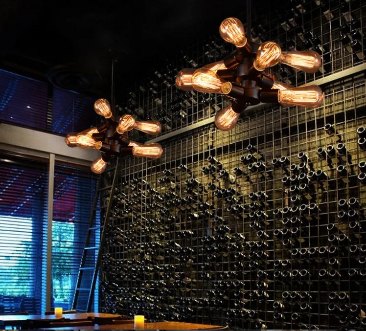 Винтажная Европейская кованая лампа Эдисона в стиле лофт креативный