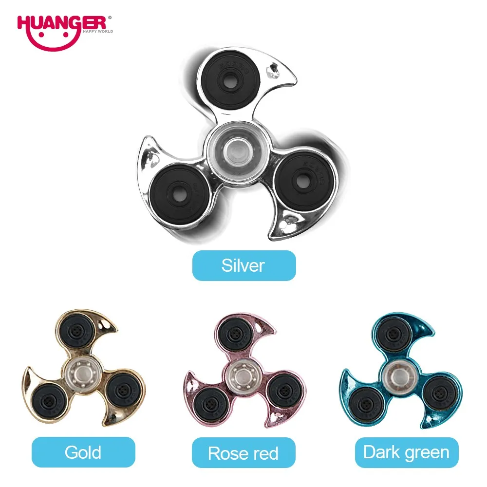 Huanger Finger Hand Spinner Fidget Stress Wheel EDC Anxiety Relief Toys For Autism and antistress 4 Colour Gift | Игрушки и хобби
